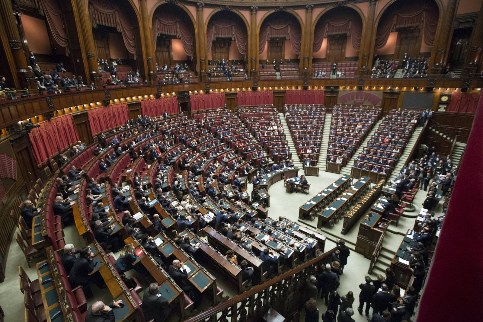 A grand parliamentary chamber